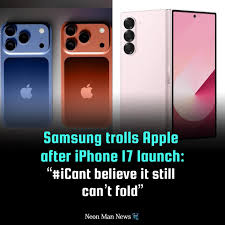ਫੋਲਡ ਕਰਕੇ ਦਿਖਾਓ, iPhone 17 ਸੀਰੀਜ਼ ਲਾਂਚ ਹੁੰਦੇ ਹੀ ਸੈਮਸੰਗ ਨੇ ਉਡਾਇਆ Apple ਦਾ ਮਜ਼ਾਕ!