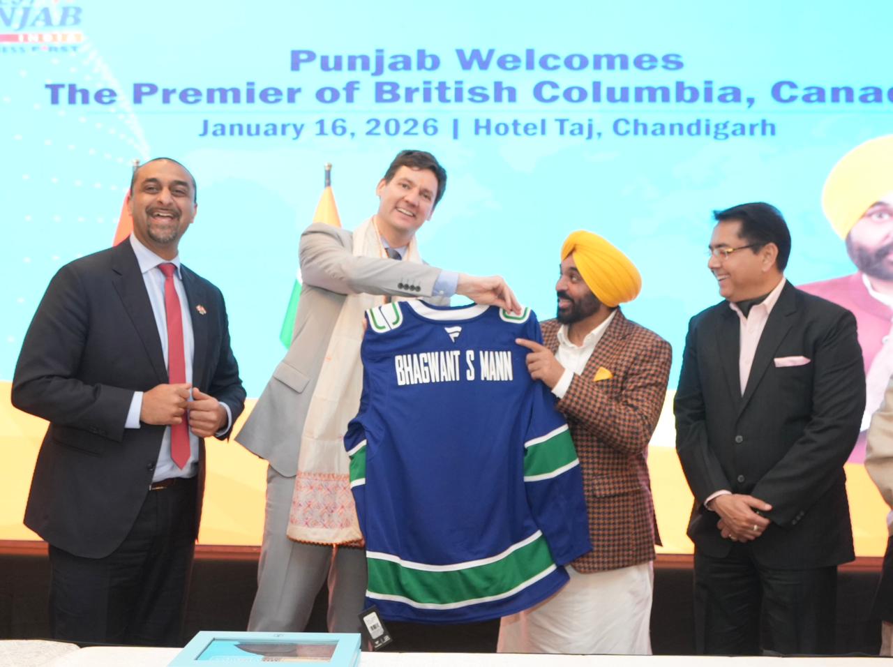 ਪੰਜਾਬ ਦੇ ਮੁੱਖ ਮੰਤਰੀ ਭਗਵੰਤ ਸਿੰਘ ਮਾਨ ਵੱਲੋਂ ਬ੍ਰਿਟਿਸ਼ ਕੋਲੰਬੀਆ ਨਾਲ ਵਪਾਰਕ ਰਿਸ਼ਤਿਆਂ ਨੂੰ ਹੋਰ ਮਜ਼ਬੂਤ ਕਰਨ ਦੀ ਵਕਾਲਤ*